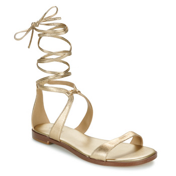 Sapatos Mulher Sandálias Smocked Maxi Dress AMARA FLAT SANDAL Ouro