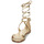 Sapatos Mulher Sandálias Hiking Boots NESSI 22345 Czarny 711 AMARA FLAT SANDAL Ouro
