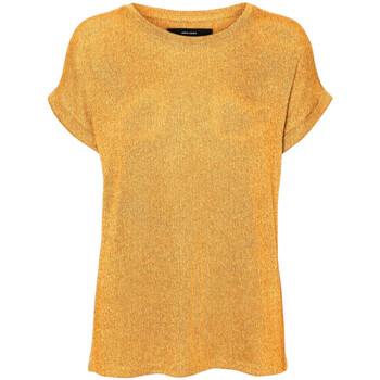 Textil Mulher T-Shirt mangas curtas Vero Moda  Amarelo