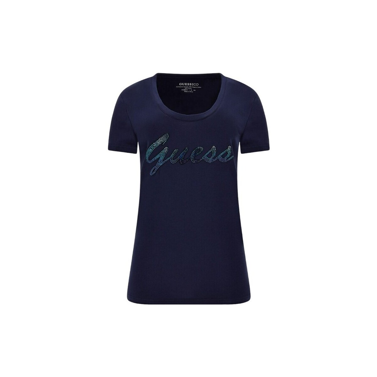 Textil Mulher T-Shirt mangas curtas Guess W3BI31J1314G7P1 Marinho