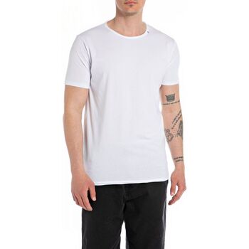 Textil Homem T-shirts e Pólos Replay M3590.2660-001 Branco