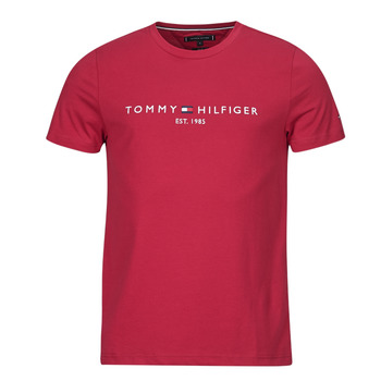 Textil Homem T-Shirt mangas the Tommy Hilfiger TOMMY LOGO TEE Bordô