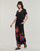 Textil Mulher Calças finas / Sarouels Desigual SWIM_JUNJLY_BOTTOM Preto / Multicolor