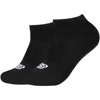 Acessórios Meias Skechers 2PPK Basic Cushioned Sneaker Socks Preto