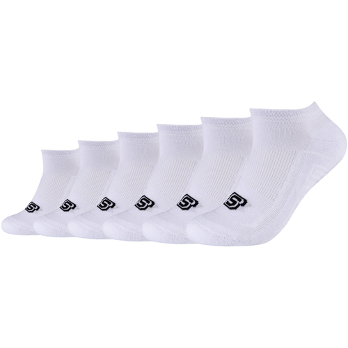 Acessórios Meias Junior Skechers 2PPK Basic Cushioned Sneaker Socks Branco