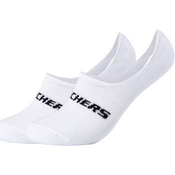 Acessórios soquete Skechers 2PPK Mesh Ventilation Footies Socks Branco