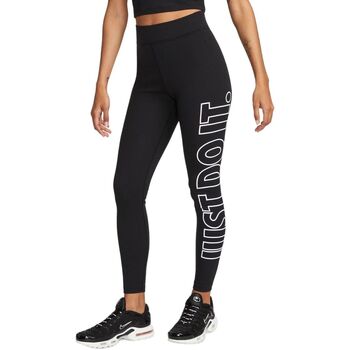 Textil Mulher Collants Nike Berry Sportswear Classics Graphic High-Waisted Leggings Preto