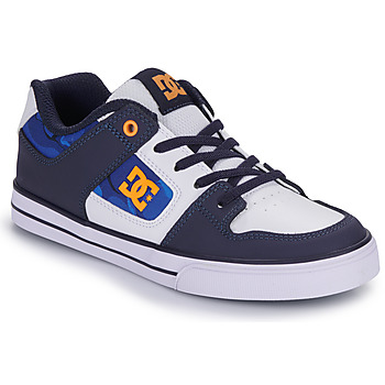 Sapatos Rapaz Sapatilhas DC Shoes friends PURE ELASTIC Azul / Laranja