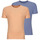 Textil Homem T-Shirt mangas curtas Kaporal RIFT Azul / Laranja