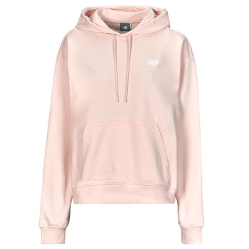 Textil Mulher Sweats New Balance FRENCH TERRY SMALL LOGO HOODIE Rosa