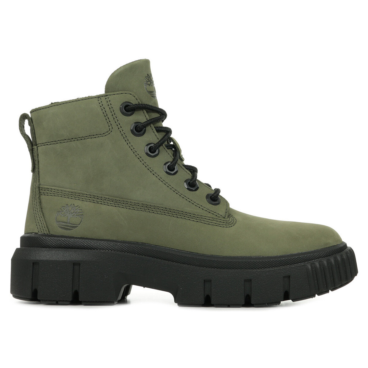Sapatos Mulher Botas baixas Timberland Greyfield Leather Boot Verde