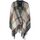 Textil Mulher camisolas Pieces 17142101 NIKA PONCHO-WOODROSE multicolore