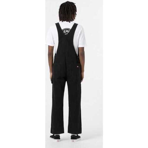 Dickies duck canvas classic bib stone Preto
