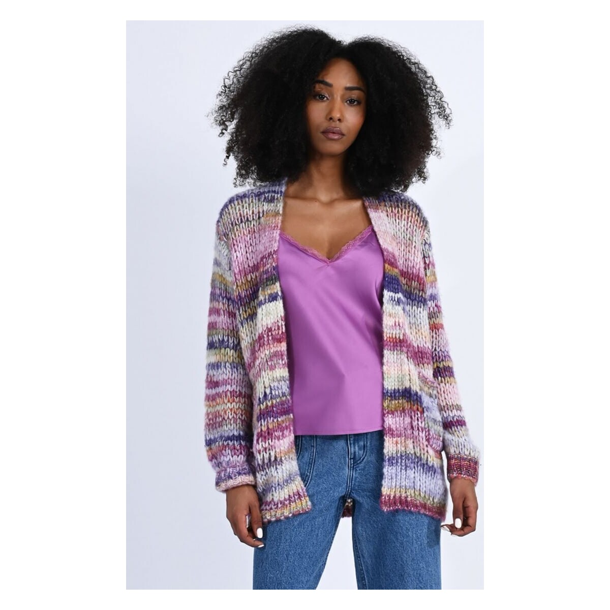 Textil Mulher camisolas Molly Bracken LA1413BN-MAUVE multicolore