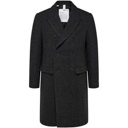 Textil Homem Casacos  Selected 16089380 ARCHIVE DB WOOL COAT-DARK GREY Cinza
