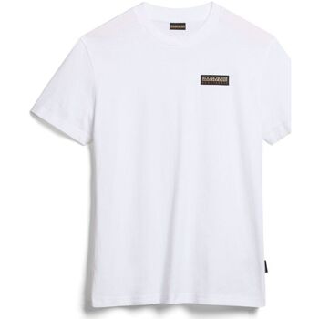 Textil Homem T-shirts e Pólos Napapijri S-IAATO NP0A4HFZ-002 Branco