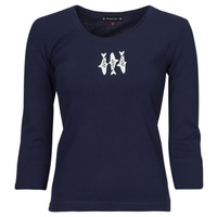 Textil Mulher flat patch fleece sweatshirt T-SHIRT-MANCHES3/4-NWJ Lavanda