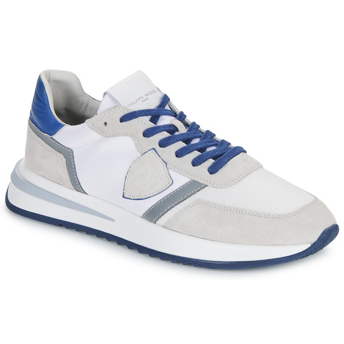 Sapatos Homem Sapatilhas Philippe Model TROPEZ 2.1 LOW MAN Branco / Azul / Cinza