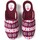 Sapatos Mulher Sapatos & Richelieu Natalia Gil Zapatillas de Casa  Étnico Invierno 406 Burdeos Vermelho