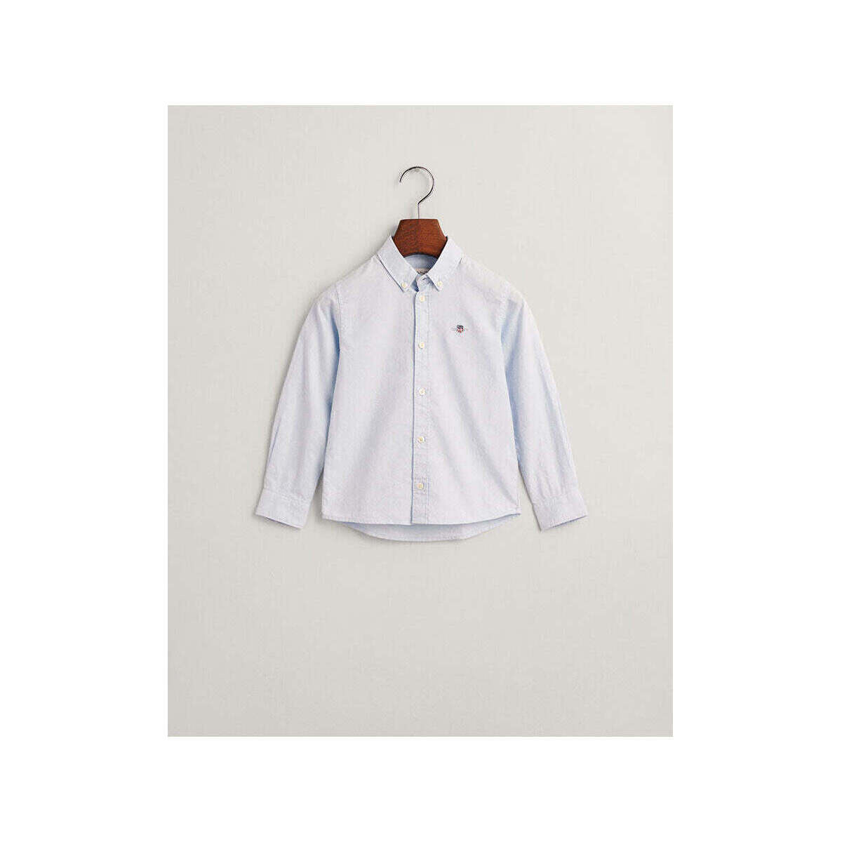 Textil Rapaz Camisas mangas comprida Gant Kids 830423-468-3-17 Azul