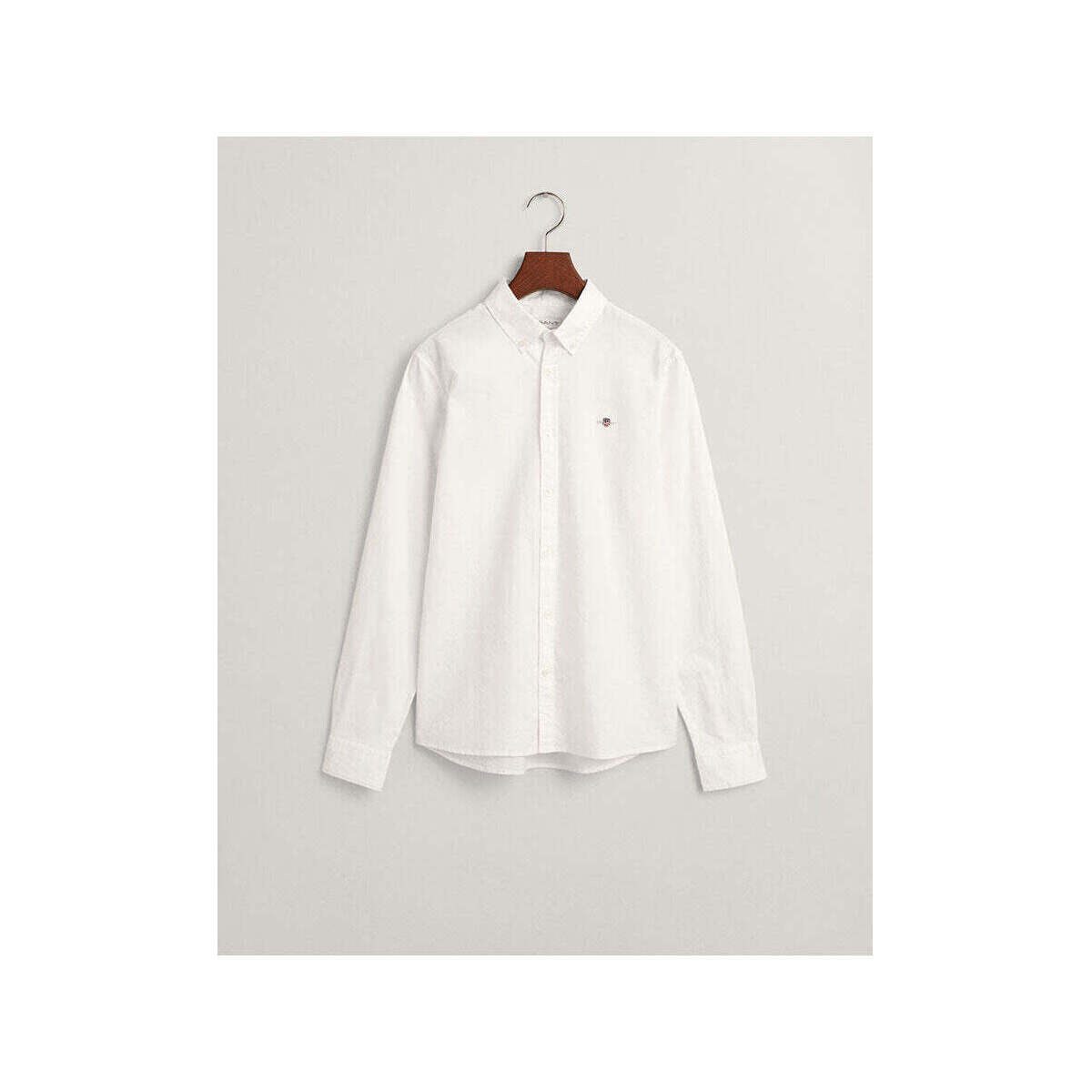 Textil Rapaz Camisas mangas comprida Gant Kids 930470-110-1-25 Branco