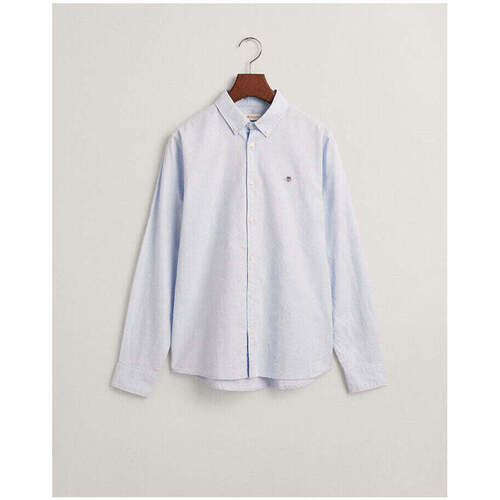 Textil Rapaz Camisas mangas comprida Gant Kids 930470-468-3-25 Azul