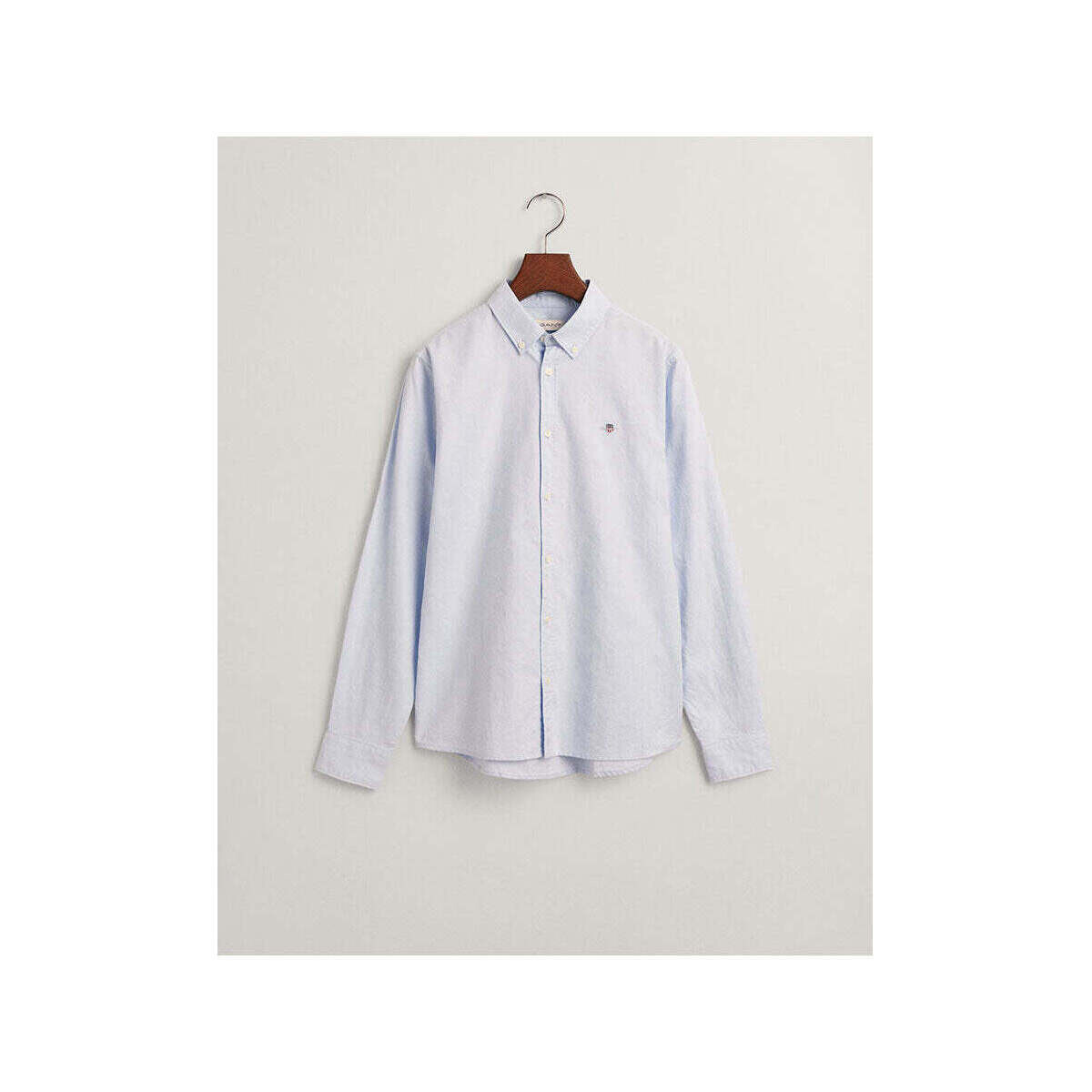 Textil Rapaz Camisas mangas comprida Gant Kids 930470-468-3-25 Azul