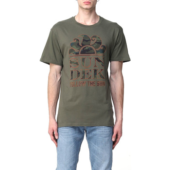 Textil Homem T-Shirt mangas curtas Sundek M026TEJ7853-30200 Verde