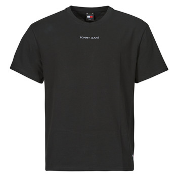 Textil Homem Company Kids TEEN logo-print cotton T-shirt Tommy Jeans TJM REG S NEW CLASSICSTEE EXT Preto
