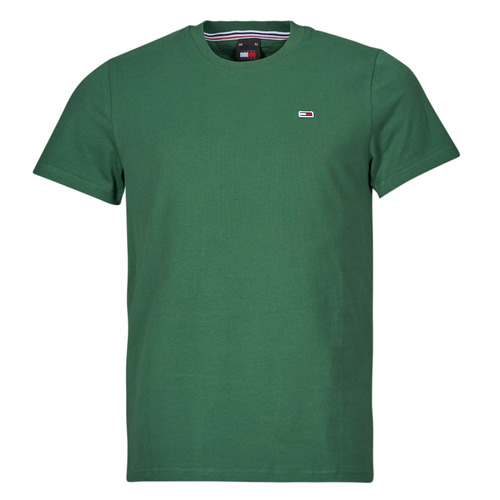 Textil Homem T-Shirt mangas curtas Tommy dice TJM SLIM JERSEY C NECK EXT Verde