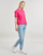 Textil Mulher T-Shirt mangas curtas Tommy Jeans TJW BXY BADGE TEE EXT Rosa