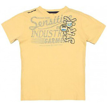 Textil Rapaz T-Shirt mangas curtas Srk T-shirt manches courtes garçon ECLAXO Amarelo