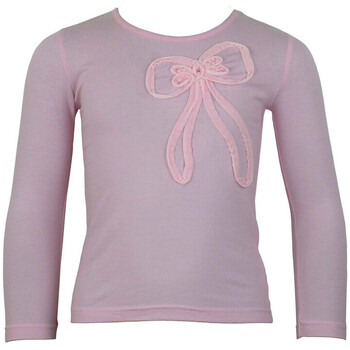 Textil Rapariga Ao registar-se beneficiará de todas as promoções em exclusivo Miss Girly T-shirt manches longues fille FANION Rosa