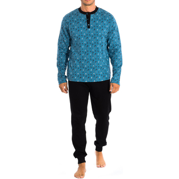 Textil Homem Pijamas / Camisas de dormir Kisses And Love KL30175 Azul