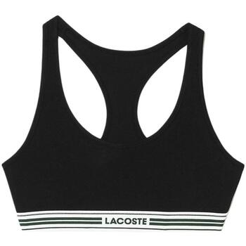 Textil Tops e soutiens de desporto Lacoste  Preto