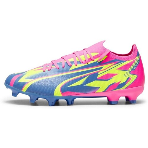 Sapatos Homem Chuteiras Puma Ultra Match Energy Fg Ag Azul, Cor-de-rosa