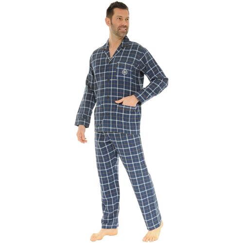 Textil Homem Pijamas / Camisas de dormir Christian Cane PYJAMA BLEU DORIAN Azul