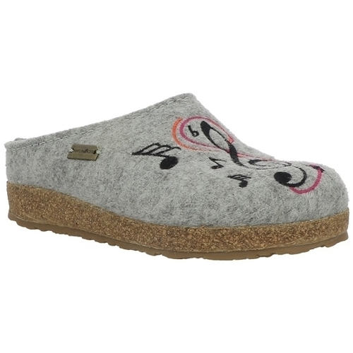 Sapatos Mulher Chinelos Haflinger GRIZZLY MELODIE Cinza