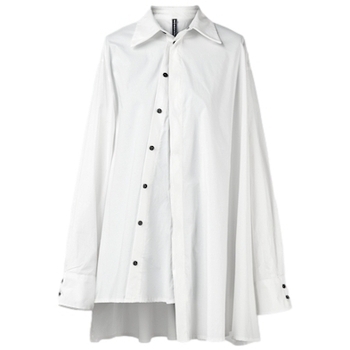 Textil Mulher Tops / Blusas Wendykei Camisa 110905 - White Branco