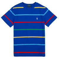logo detail striped polo shirt
