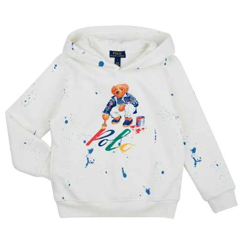 Textil Criança Sweats KITH Classics x adidas Powerphasen BEAR PO HOOD-KNIT SHIRTS-SWEATSHIRT Branco / Multicolor
