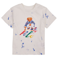 Textil Criança T-Shirt mangas curtas Polo Ralph Lauren BEAR SS CN-KNIT SHIRTS-T-SHIRT Branco