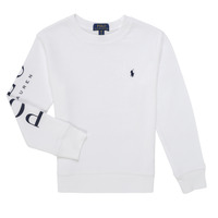 Textil Criança Sweats Polo Ralph Lauren LS CN-KNIT SHIRTS-SWEATSHIRT Branco / Branco