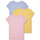 Textil Rapariga T-Shirt mangas curtas Polo Ralph Lauren Golf Tech-Sweatshirt aus Doppelstrick mit Bären-Print in hellem Kalkgrau TEE BUNDLE-SETS-GIFT BOX SET Multicolor