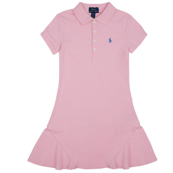Textil Rapariga Vestidos curtos Ls Bd Ppc-shirts-sport Shirt ROBE POLO ROSE Rosa