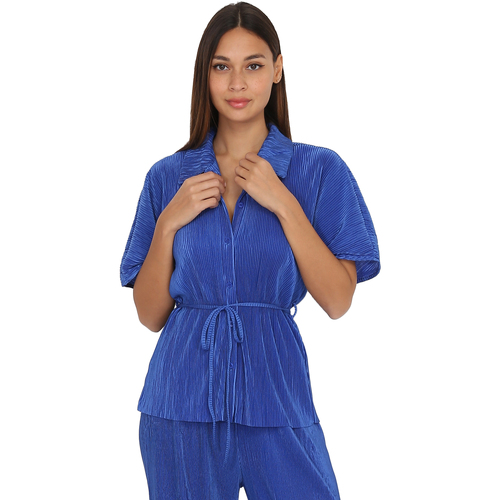 Textil Mulher camisas La Modeuse 63238_P143755 Azul