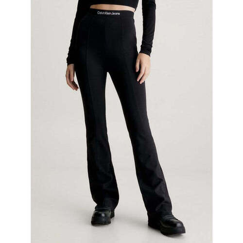 Textil Mulher Calças Calvin Klein Jeans J20J221917-BEH-2-1 Preto