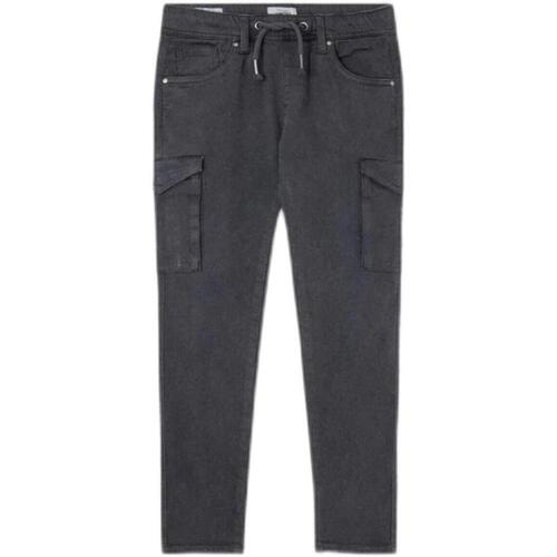 Textil Rapaz Calças Pepe jeans  Preto
