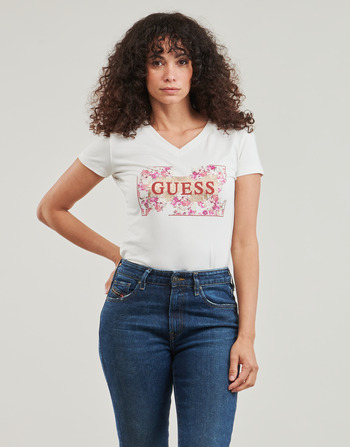 Guess LOGO FLOWERS Bege