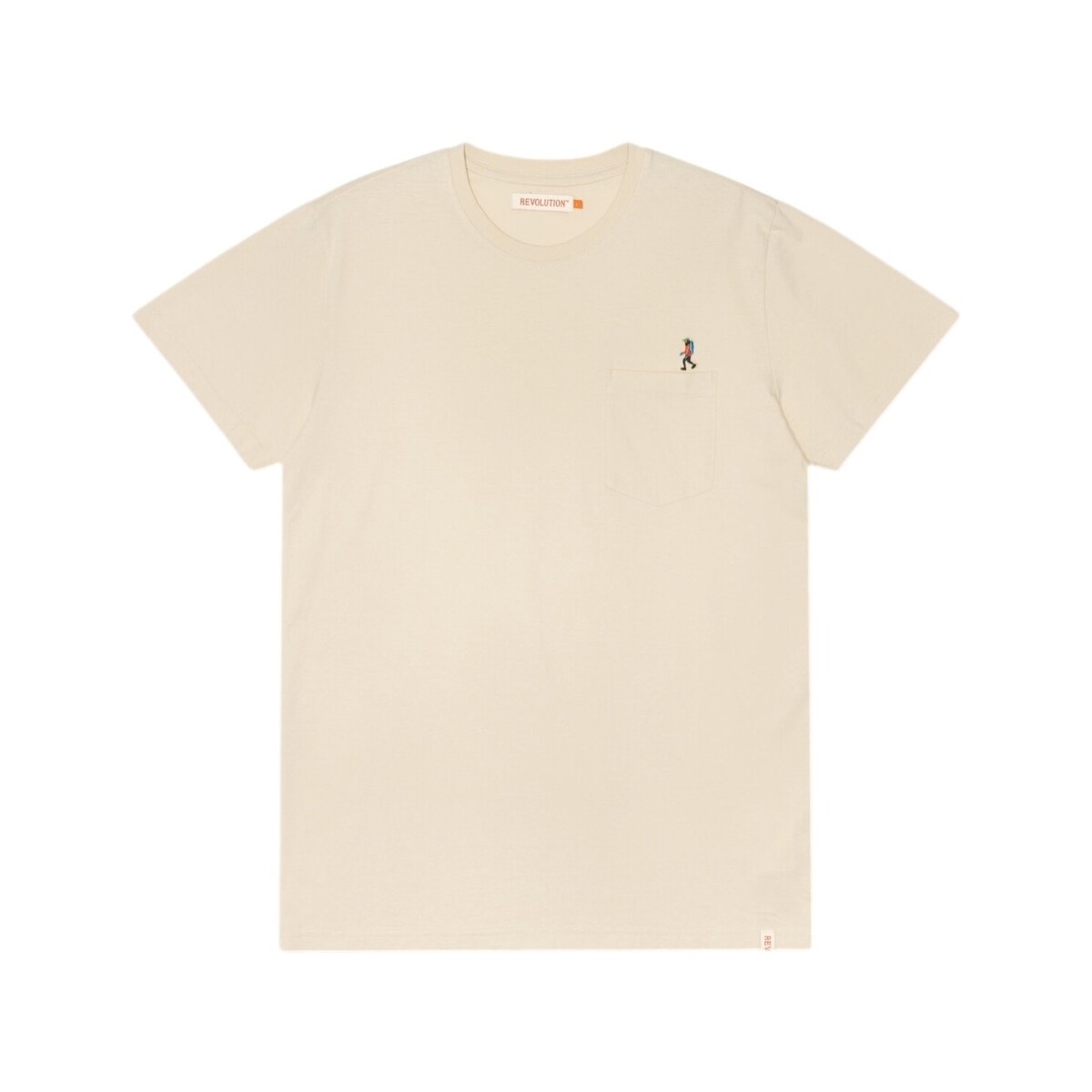 Textil Homem T-shirts e Pólos Revolution T-Shirt Regular 1330 HIK - Off White Branco